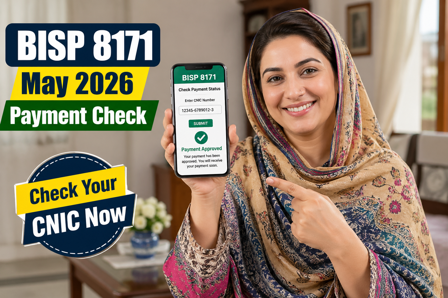 BISP 8171 مئی 2026 پیمنٹ کیسے چیک کریں مکمل طریقہ