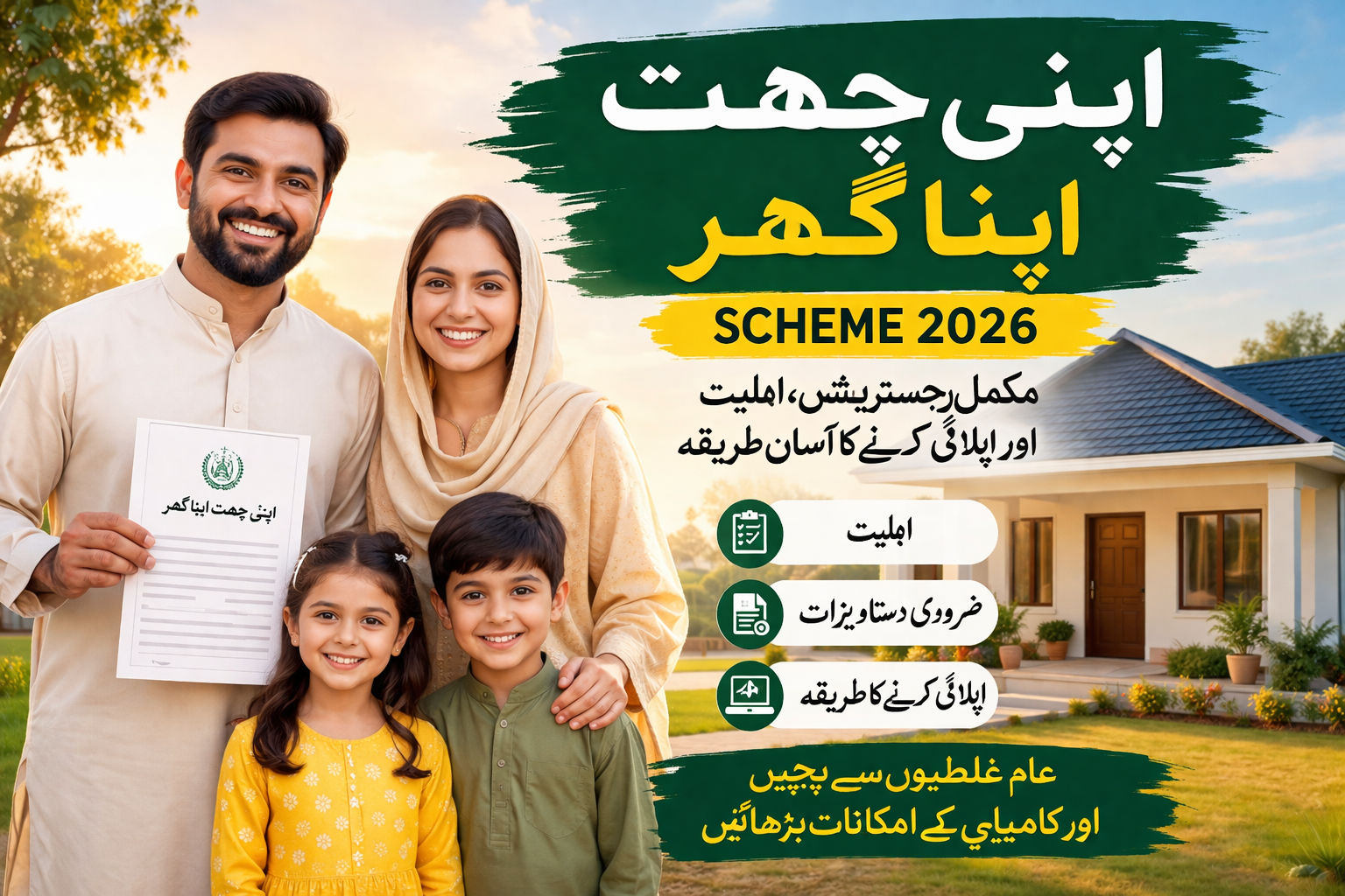 Apni Chhat Apna Ghar 2026: ایک غلطی آپ کی درخواست روک سکتی ہے