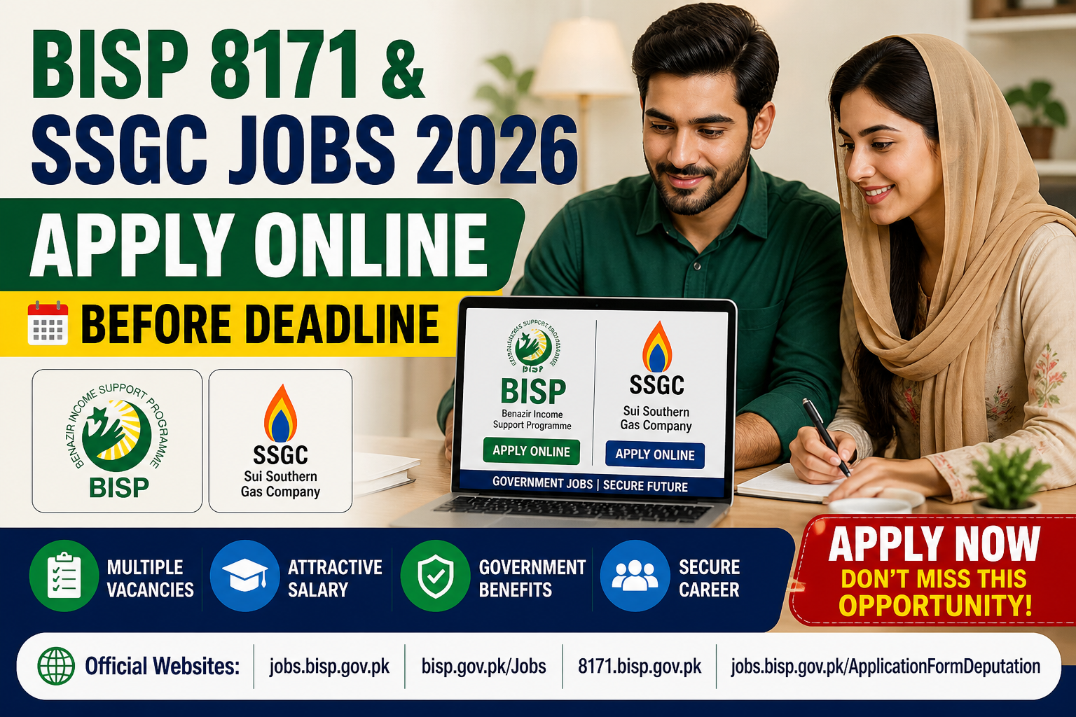 BISP 8171 & SSGC Jobs 2026 – Apply Online Before Deadlinene