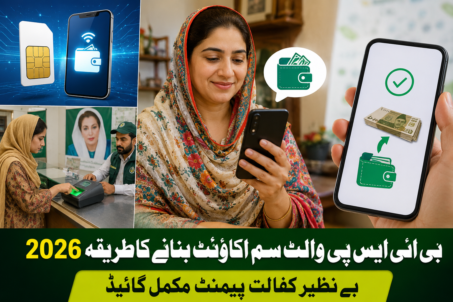 How to Create a BISP Wallet SIM Account in 2026: Complete Guide to Benazir Kafalat Payments